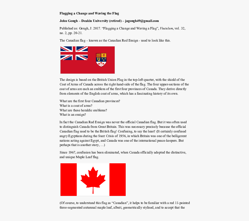 Transparent English Flag Png - Canadian Flag Lester Pearson, Png Download, Free Download