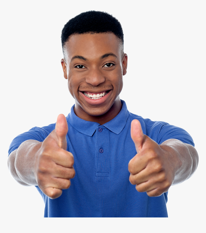 Men Pointing Thumbs Up - Thumbs Up Person Png, Transparent Png, Free Download
