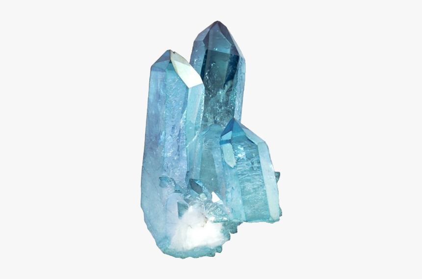 Transparent Mineral Crystal - Blue Crystal Transparent Background, HD Png Download, Free Download