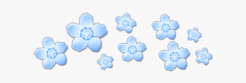 Aesthetic Blue Flowers Png, Transparent Png, Free Download