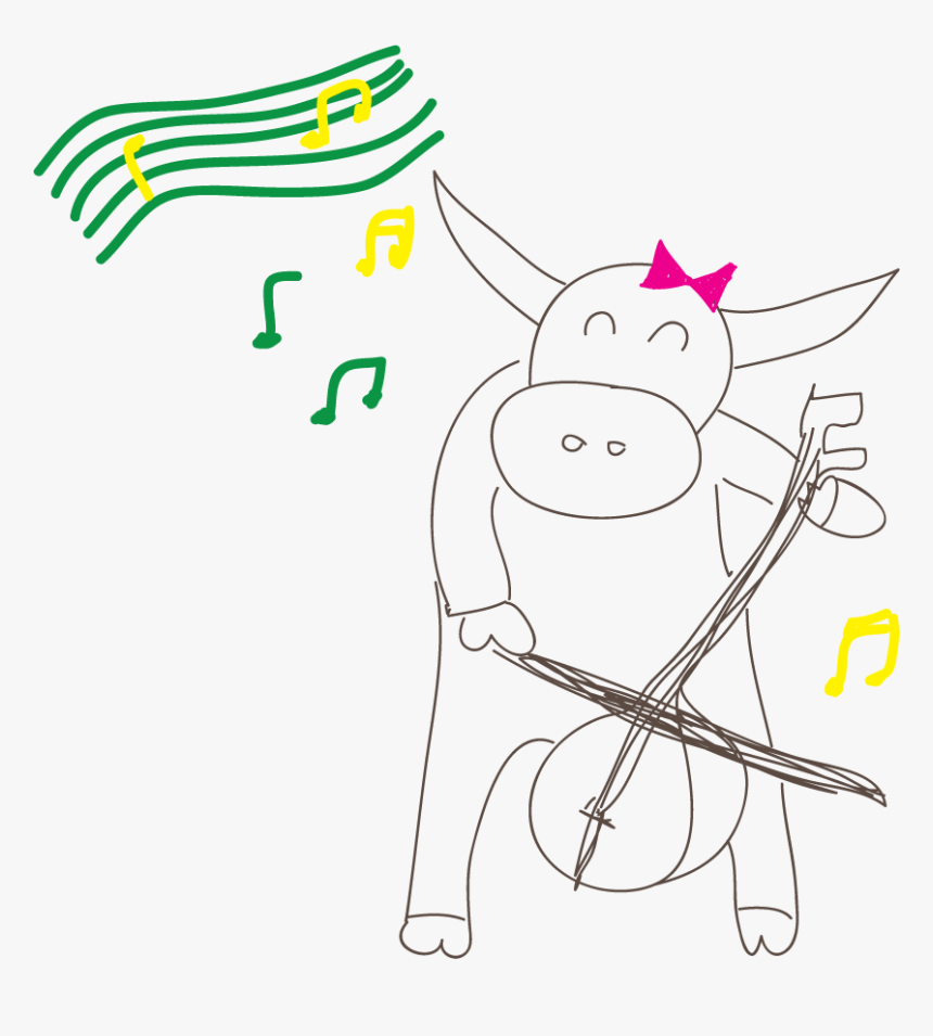 Playing A Fiddle To A Water Buffalo - Cartoon, HD Png Download, Free Download
