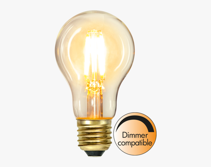 Led Lamp E27 A60 Soft Glow - Vintage Light Lamp Decoration Png, Transparent Png, Free Download