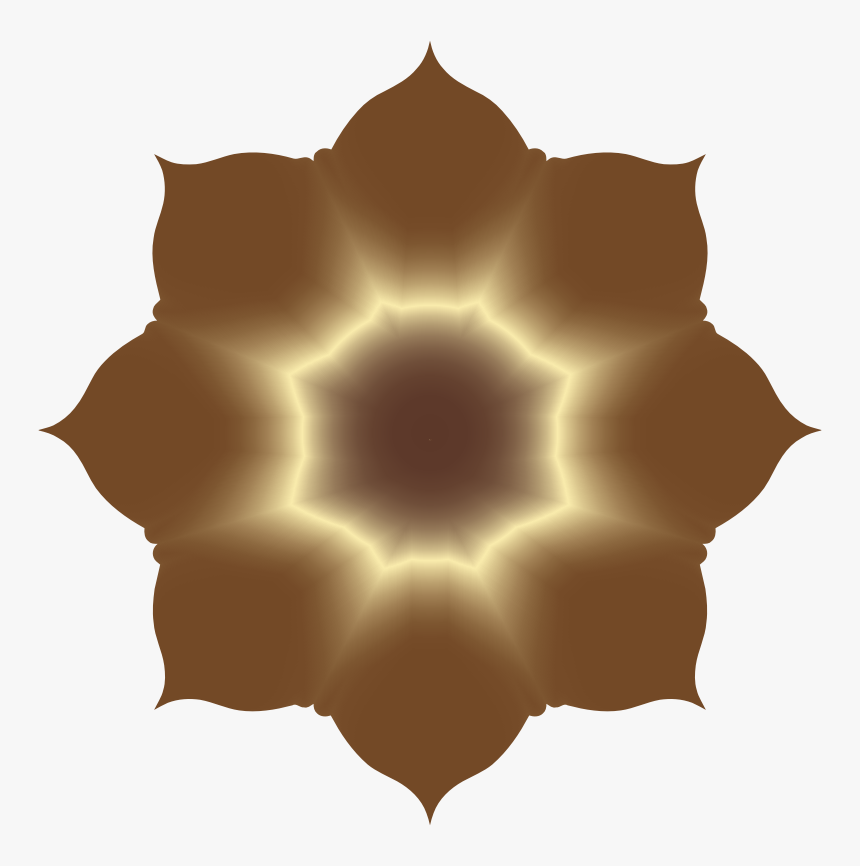 Floral Lotus Shape Glow - Fractal Art, HD Png Download, Free Download