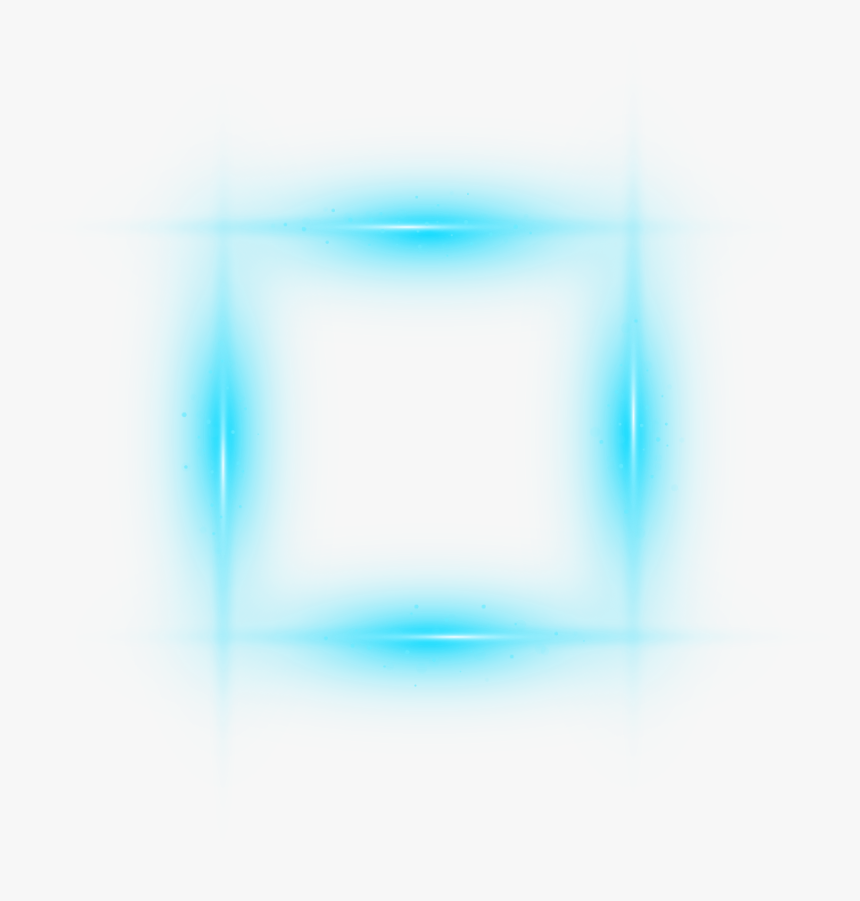 Ftestickers Frame Box Borders Light Glow Blue - Graphic Design, HD Png Download, Free Download