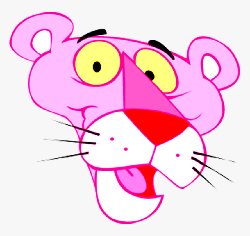 Panther Clipart Shirt - Pink Panther Cartoon Face, HD Png Download, Free Download