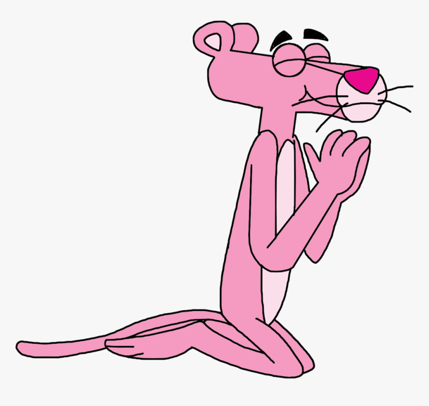 Pink Panther Praying - Pink Panther Transparent Png, Png Download, Free Download