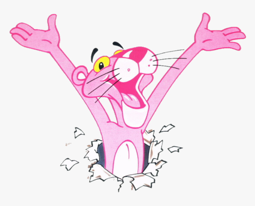Pink Panther Drawing, HD Png Download - kindpng