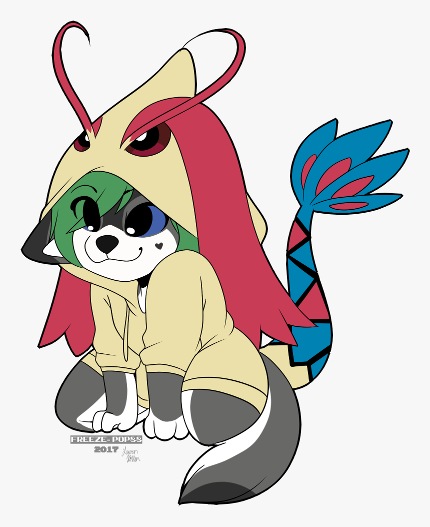 [ych Commission] Droop Milotic Hoodie - Cartoon, HD Png Download, Free Download