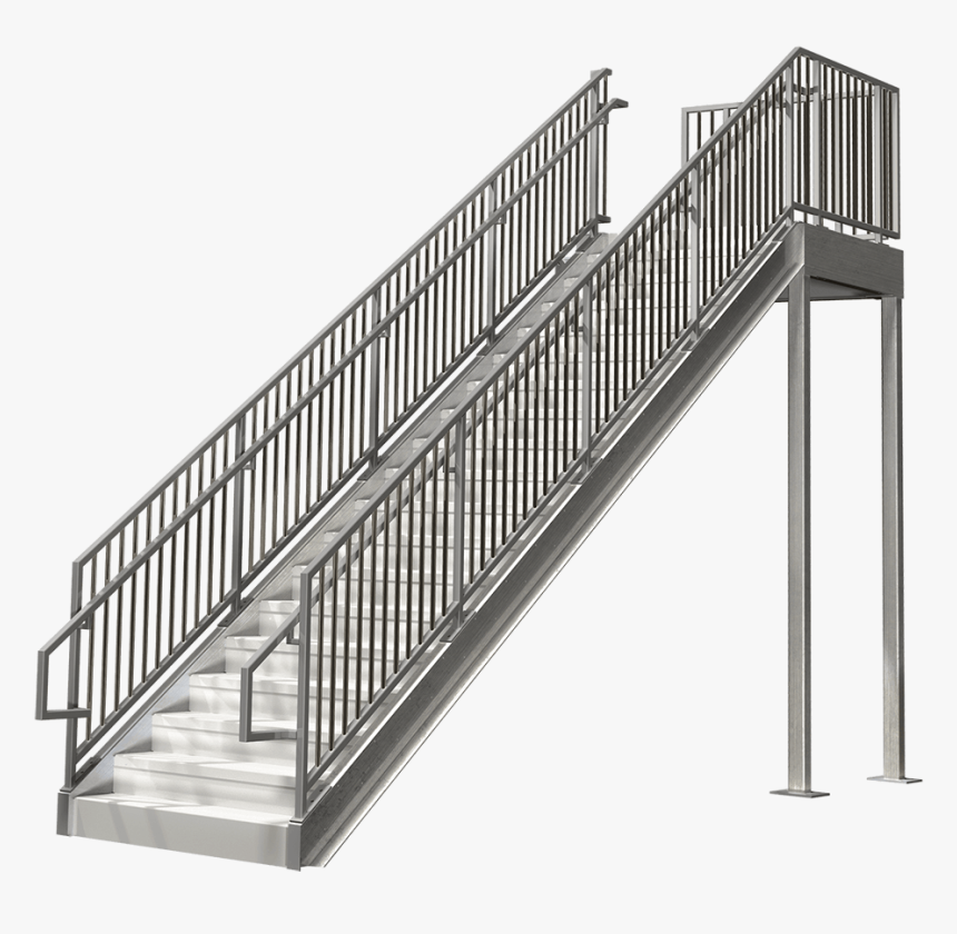 Steel Stair Png , Png Download - Parts Of Metal Stairs, Transparent Png, Free Download