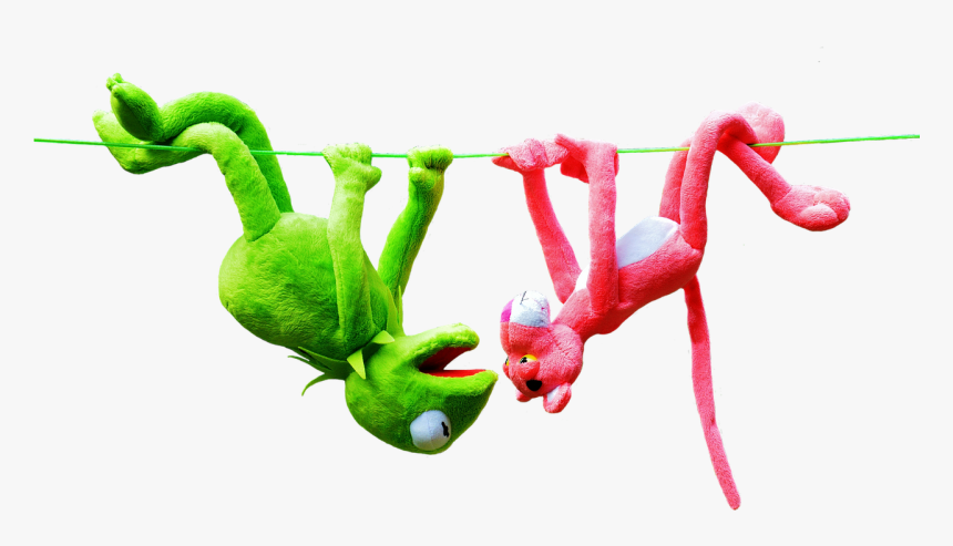 Kermit Pink Panther Plush Toys Free Photo - Stuffed Toy, HD Png Download, Free Download