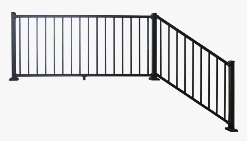 Stair-straight - Metal Railing Stairs Indoor, HD Png Download, Free Download