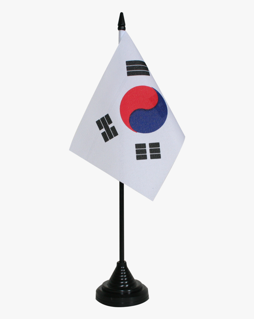 Transparent South Korea Flag Png - Free South Korea Table Flag Png, Png Download, Free Download