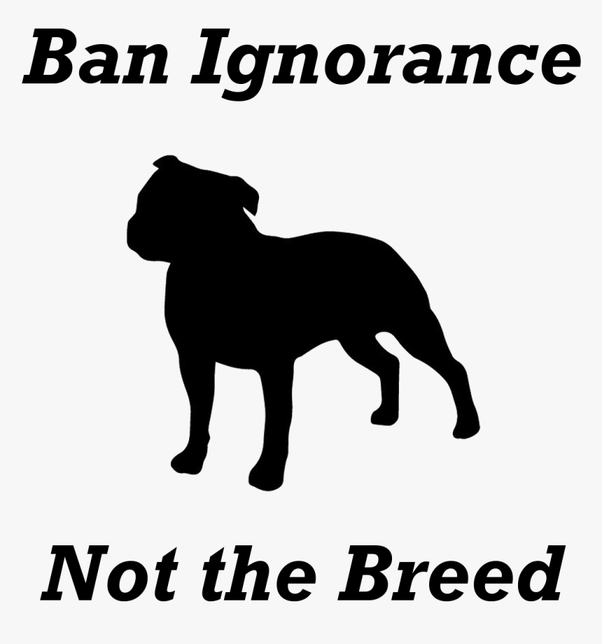 Ban Ignorance Not Pitbulls - Don T Bully My Breed Svg, HD Png Download, Free Download