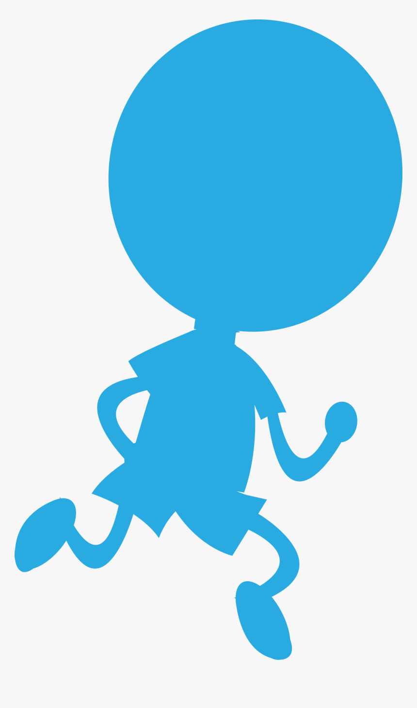 Running Shadow Png Images - คน สี ฟ้า การ์ตูน, Transparent Png, Free Download