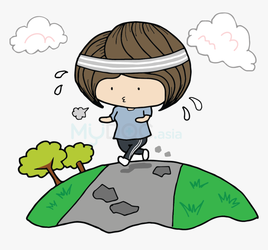 Jogging - Cartoon, HD Png Download, Free Download