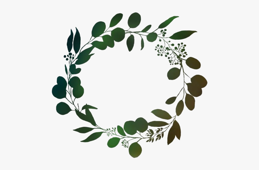 Crown Leaf Png Transparent Images - Greenery Wreath Print, Png Download, Free Download