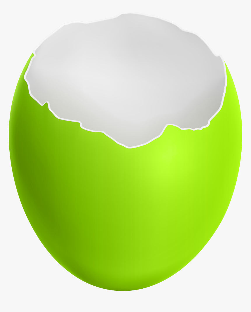Broken Easter Egg Green Clip Art Image, HD Png Download, Free Download