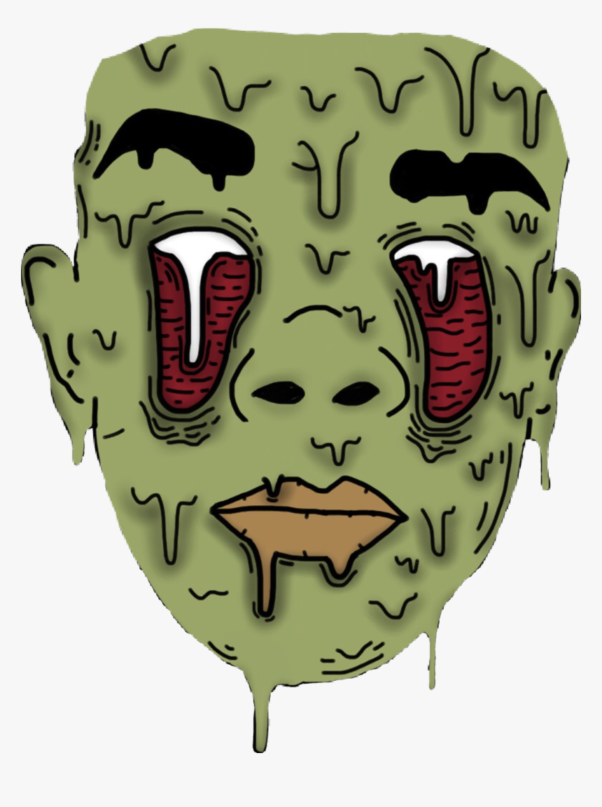 #memezasf #eyes #mask #grime #grimeart #grime #grimeface - Picsart Zombie, HD Png Download, Free Download