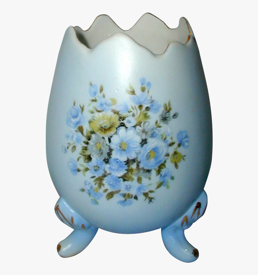 Vintage Inarco, Japan Blue Porcelain Cracked Egg Vase - Forget-me-not, HD Png Download, Free Download