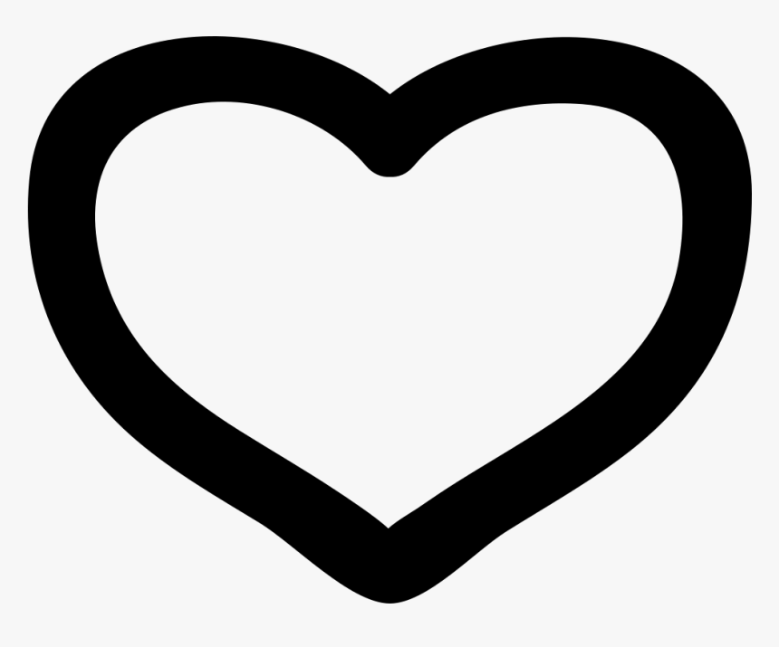Heart Doodle - Black And White Heart Clipart, HD Png Download, Free Download