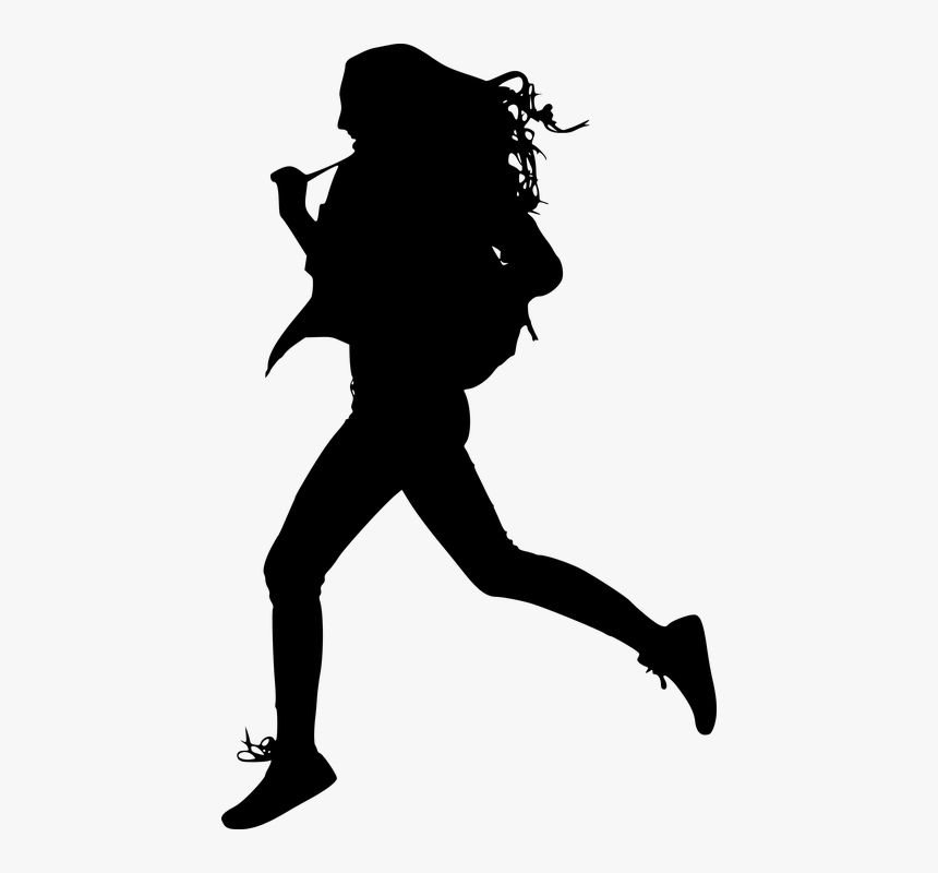 Silhouette, Female, Fit, Fitness, Fun, Girl, Happy - Silueta De Mujer En Png, Transparent Png, Free Download