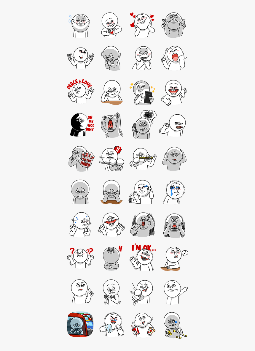 Line Moon Sticker, HD Png Download - kindpng