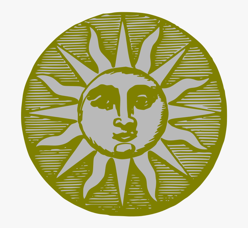 Sun Vintage Vector Black And White Download - Sunflower In Line Work, HD Png Download, Free Download