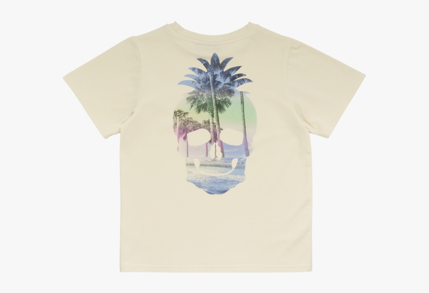 Rock Your Kid Tropical Skull Short Sleeve Tee - Desert Palm, HD Png Download, Free Download