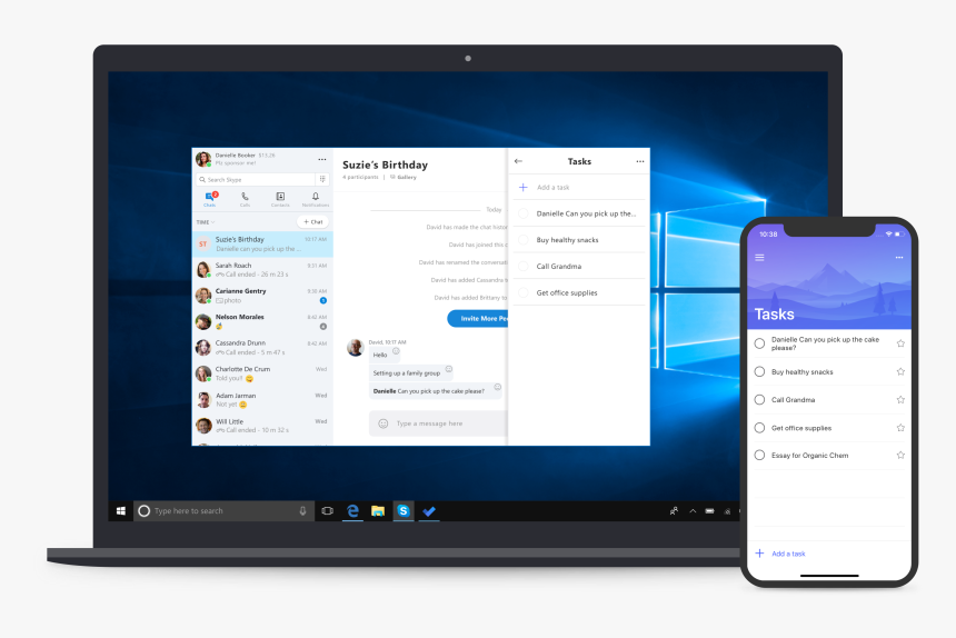 Microsoft To Do Skype, HD Png Download, Free Download