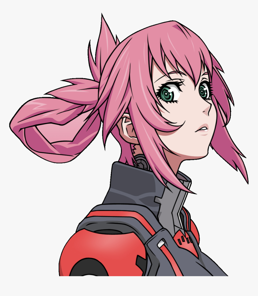 Pink Hair Green Eyes Anime Girl, HD Png Download, Free Download