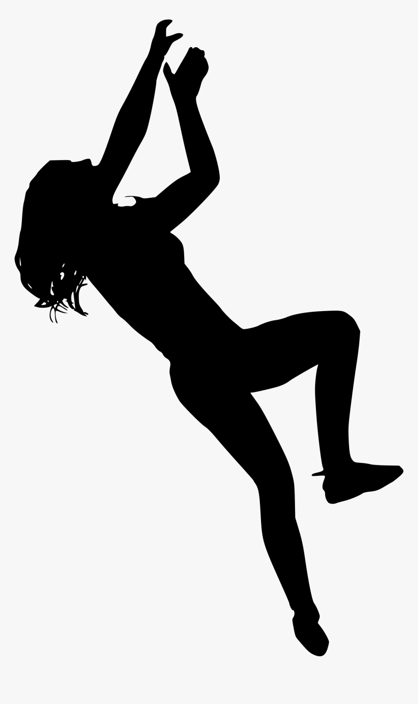 Human Silhouette Png Climbing, Transparent Png, Free Download