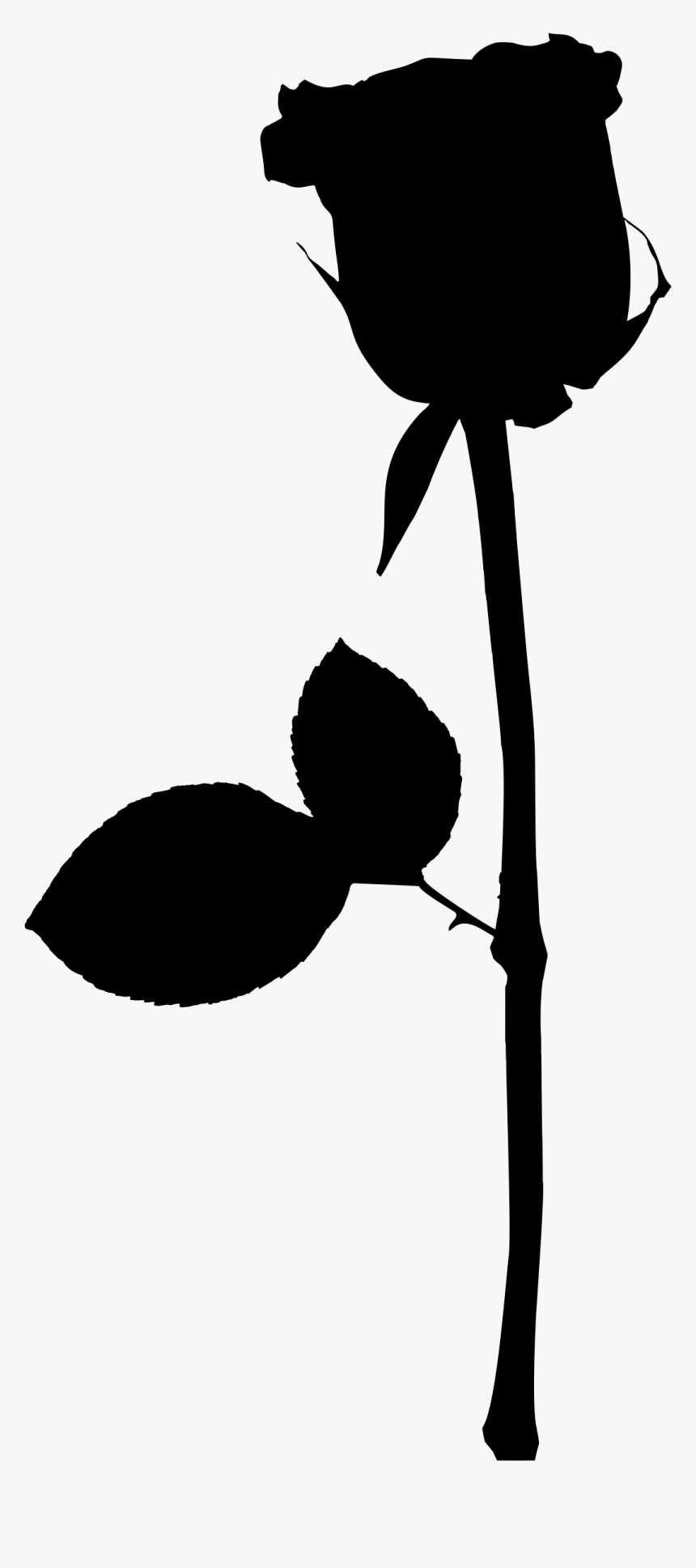 Rose Black And White Clipart Climbing - Rose Screen Printing Ideas, HD Png Download, Free Download