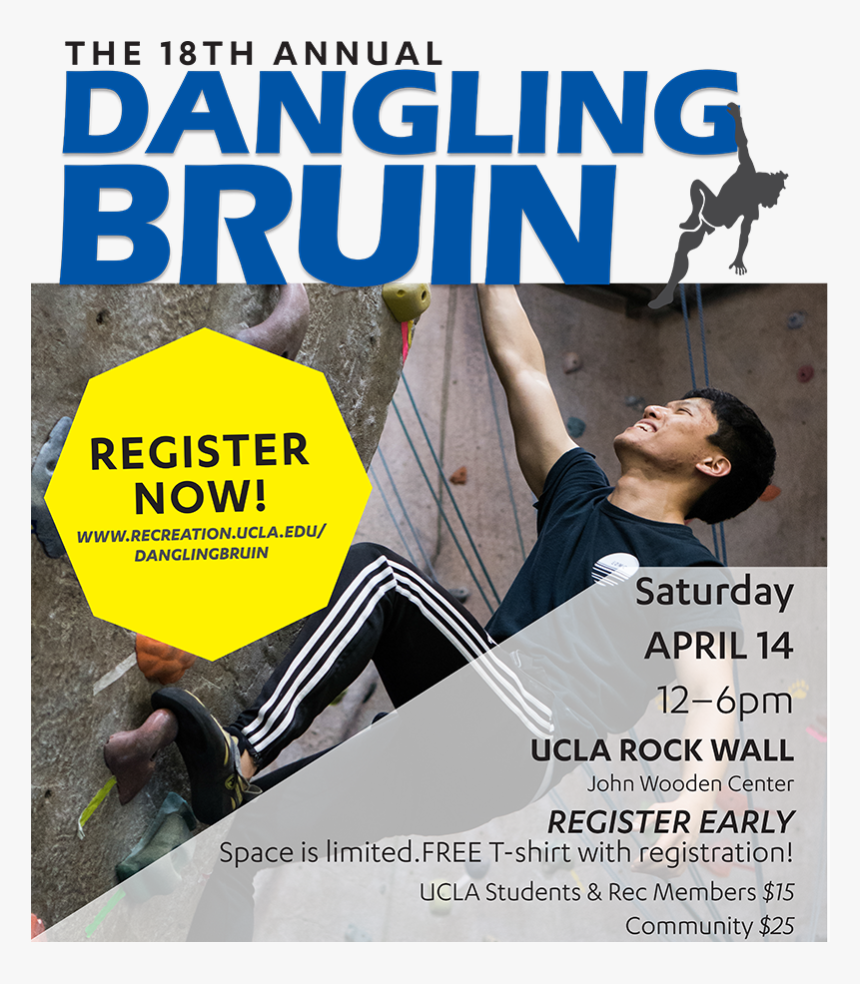 The Dangling Bruin Is A Points-based, Climbing Competition - Polarized Glasses Test, HD Png Download, Free Download