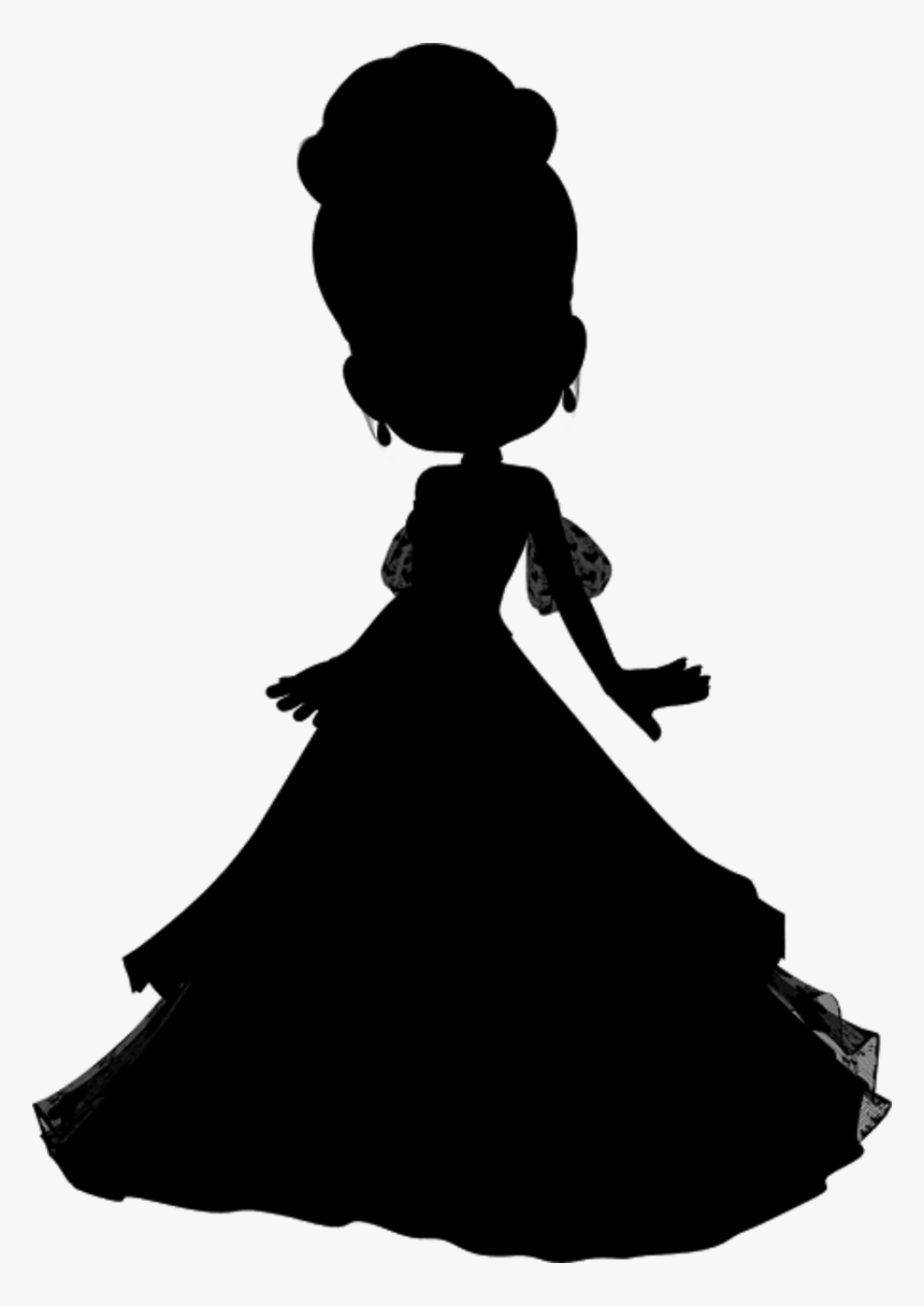 Clip Art Dress Silhouette - Little Girl In A Gown Silhouette, HD Png Download, Free Download