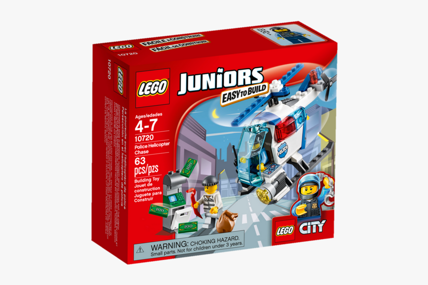 Lego Juniors Police Helicopter, HD Png Download, Free Download