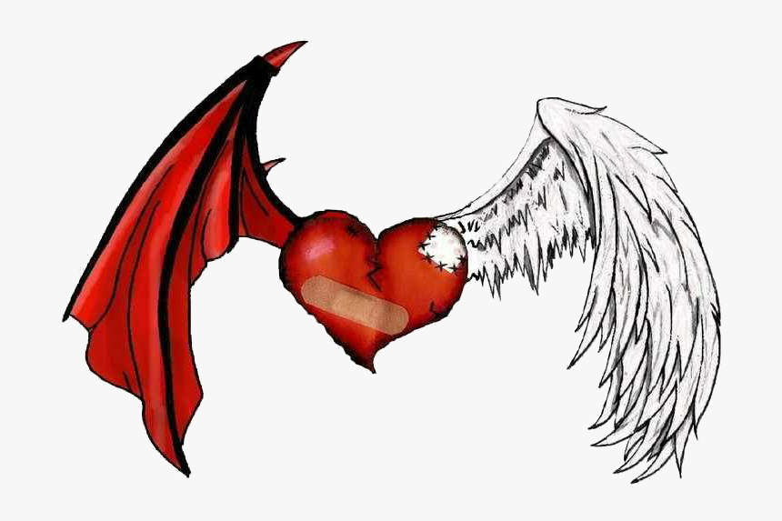Broken Heart With Wings, HD Png Download, Free Download