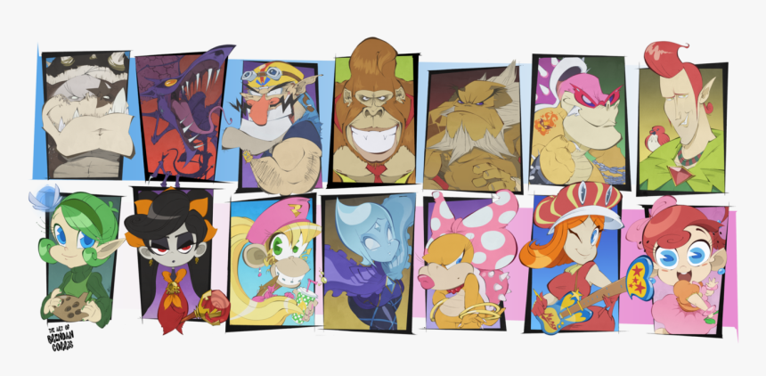 Nintendo Characters Png - Cartoon, Transparent Png, Free Download