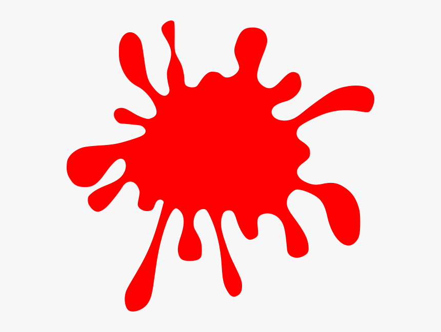 Red Cliparts Splatter - Red Color Splash Clipart, HD Png Download, Free Download