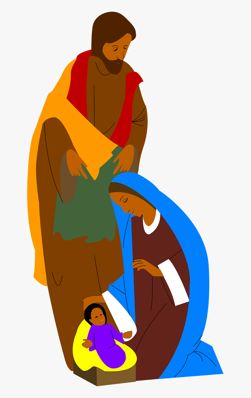 Mary And Jesus Clipart - African American Religious Christmas Clip Art, HD Png Download, Free Download