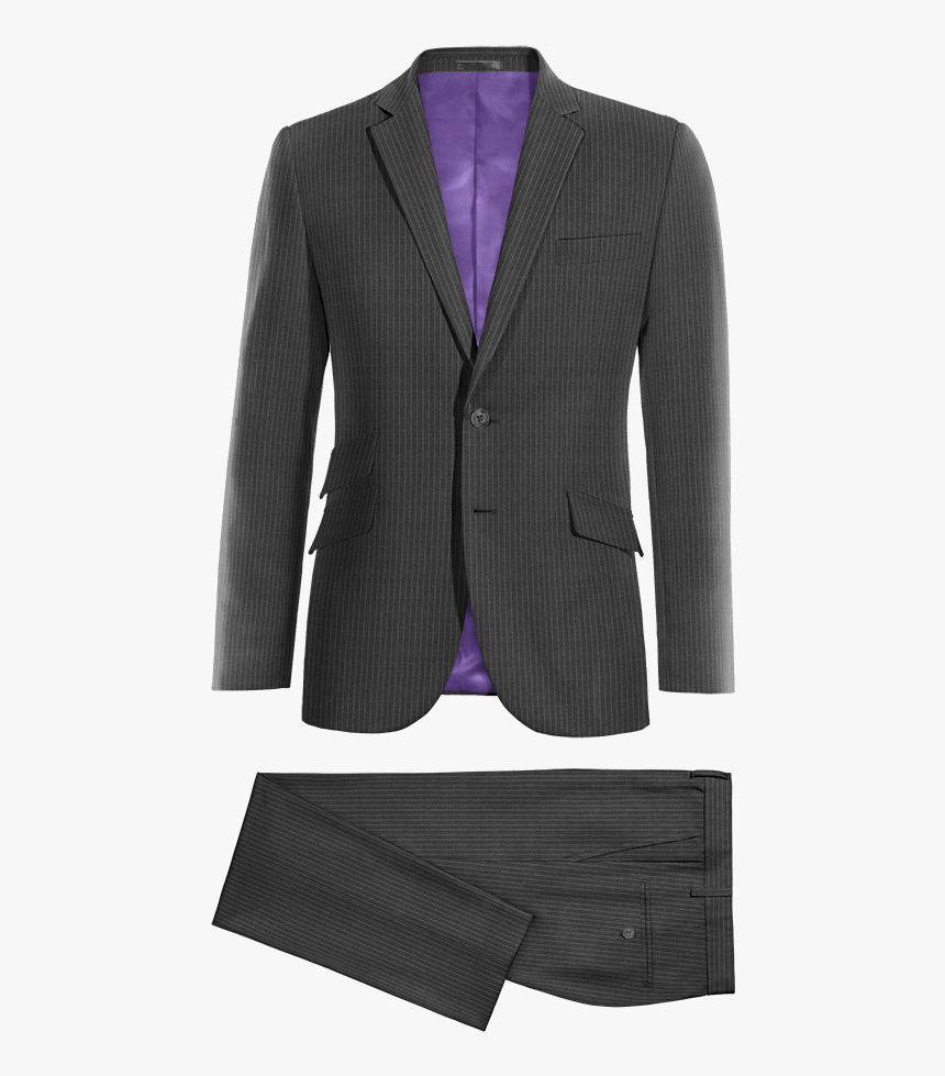 Grey Striped Wool Blend Suit - Costume Hugo Boss A Carreaux, HD Png Download, Free Download