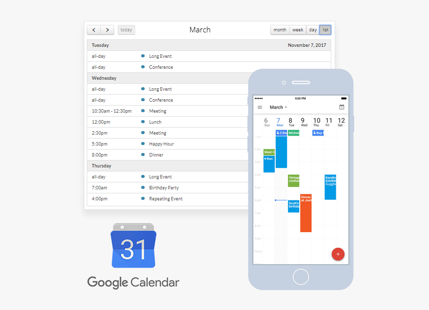 Google Calendar Integration - Google Calendar, HD Png Download, Free Download