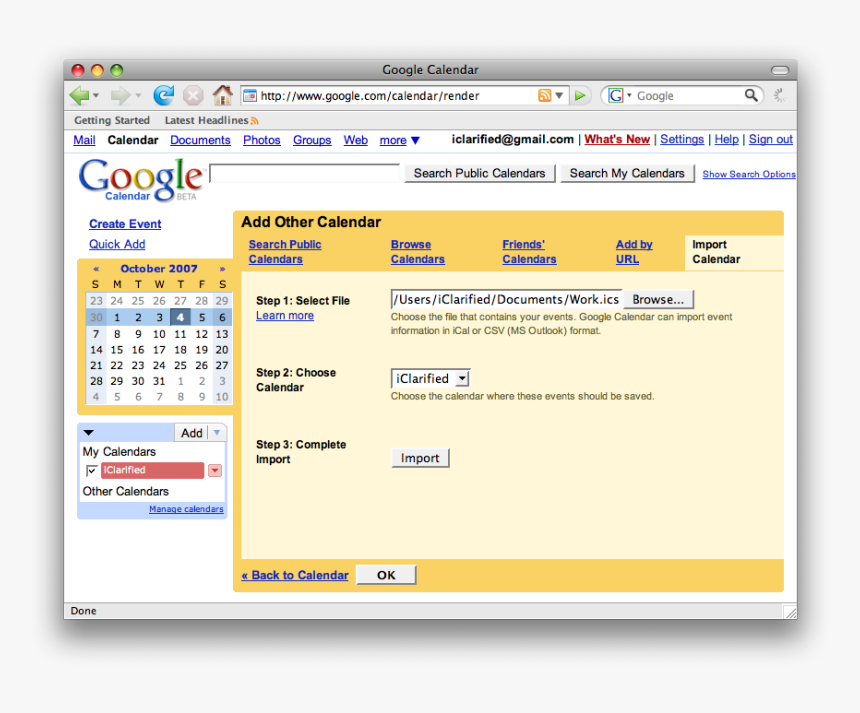 Add Ical Events To Google Calendar - Google Calendar, HD Png Download, Free Download