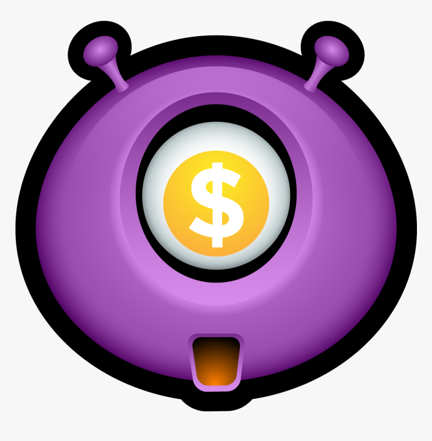 Purple Clipart Money - Alien Icons, HD Png Download, Free Download