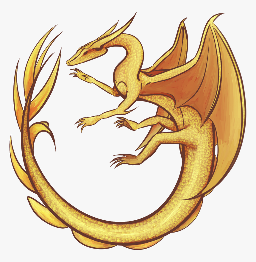 Transparent Dragon Clipart Free Download - Golden Dragon No Background, HD Png Download, Free Download