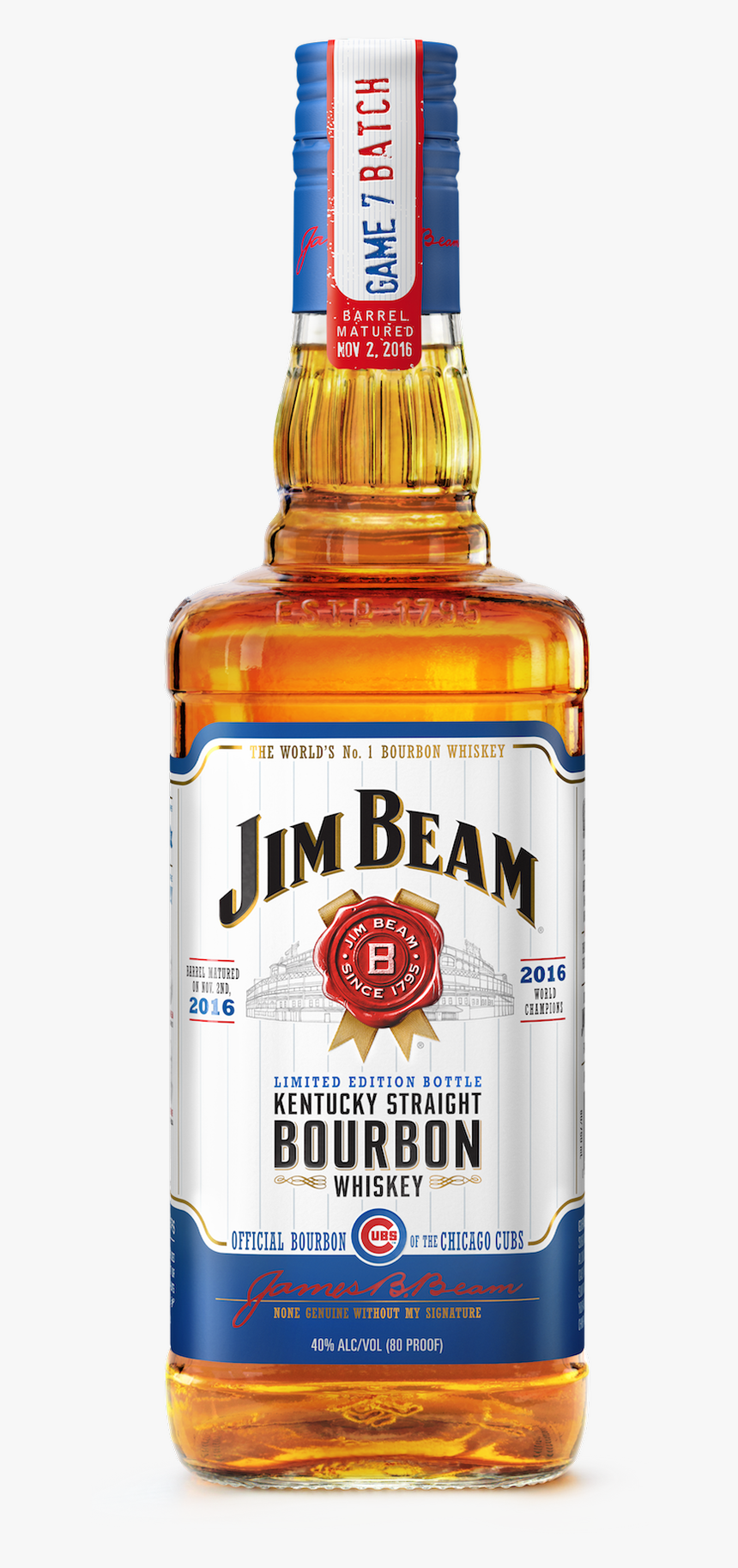 Jim Beam Bourbon - Jim Beam Cubs Edition, HD Png Download, Free Download