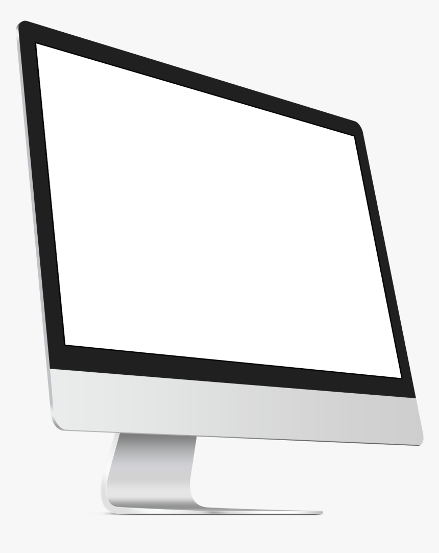 Imac Mockup Png - Led-backlit Lcd Display, Transparent Png, Free Download