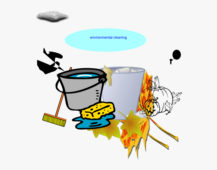 Pollution Clipart Destroyed Environment - Cartoon Bucket And Sponge, HD Png Download, Free Download