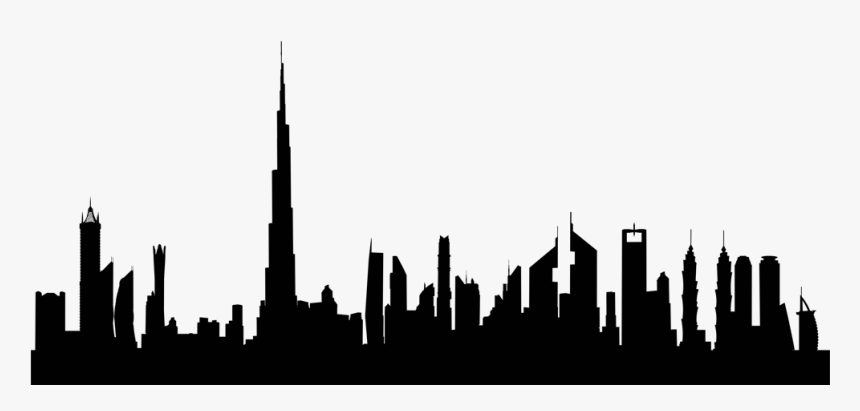 Sky City Vs Burj Khalifa , Png Download - Dubai Skyline Silhouette Png, Transparent Png, Free Download