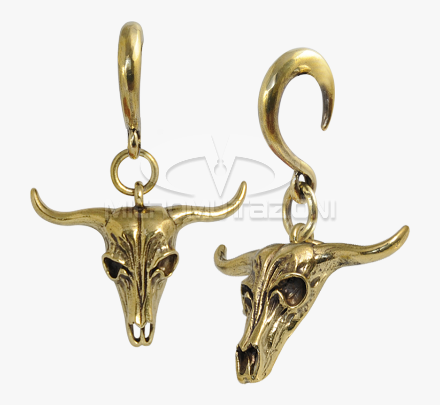 Transparent Bull Skull Png - Earrings, Png Download, Free Download