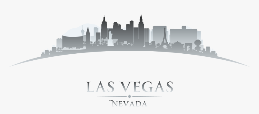 Vegas Skyline Black Silhouette, HD Png Download, Free Download